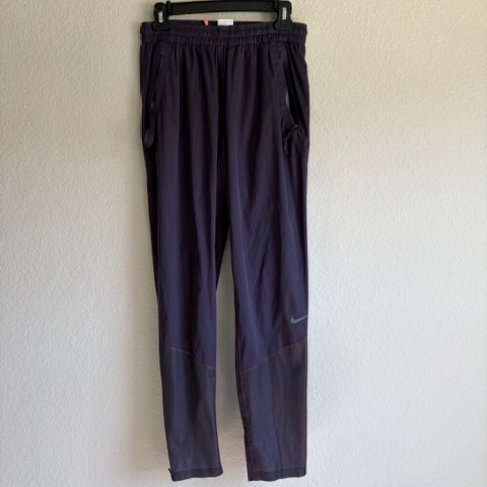 Nike Women's Reflective Storm-FIT ADV Running Pants Small Purple Sporty Running